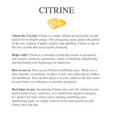 Double The Attention Citrine Ring
