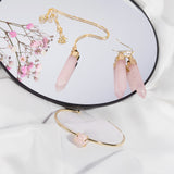 Rose Quartz Jewelry Set