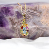 Fairy Twist Gold Crystal Necklace
